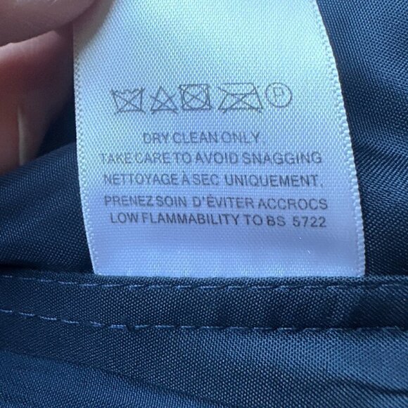 Jenny Yoo Aidan Chiffon Navy Blue Gown Formal Evening Dress - Size 8 - Picture 9 of 10